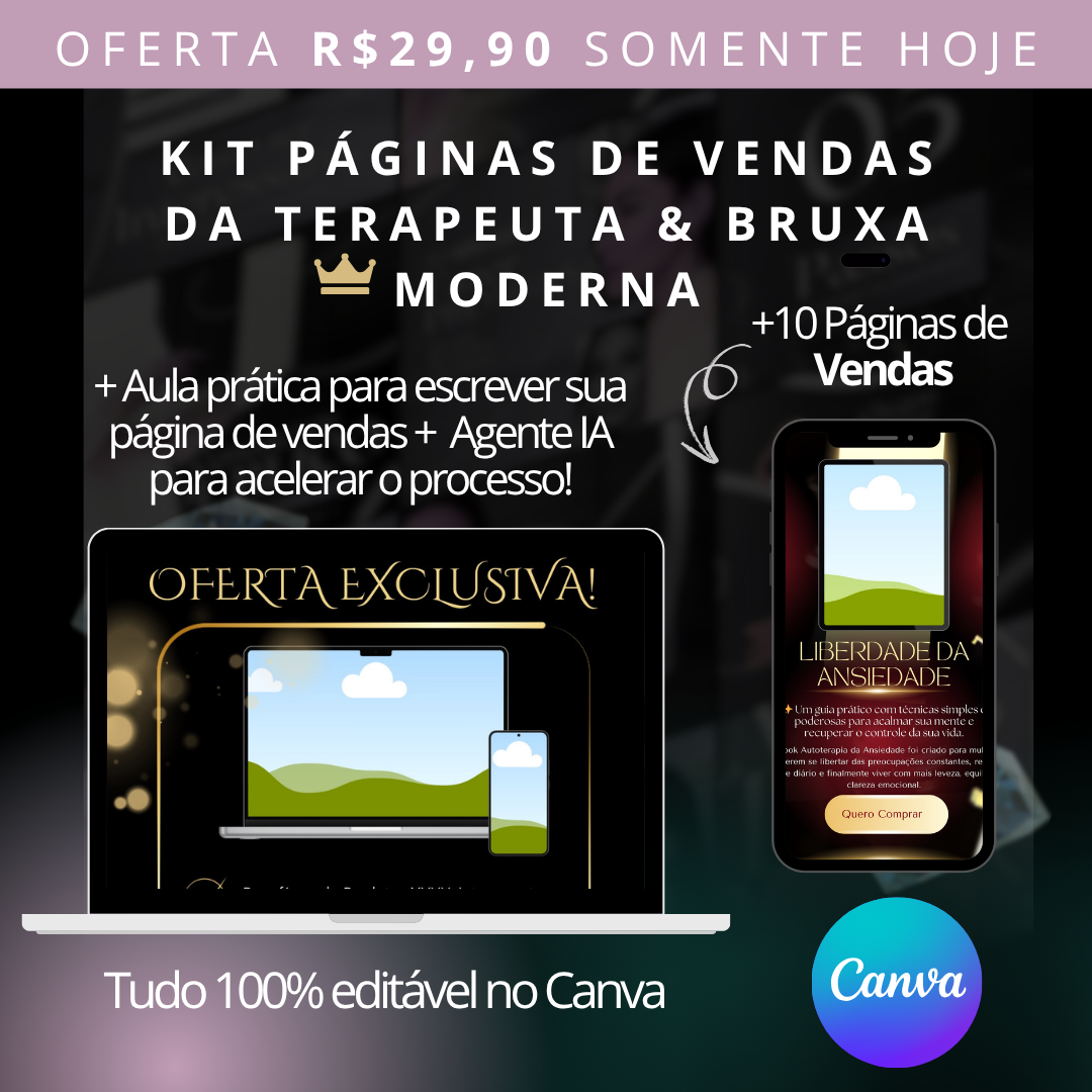 PÁGINA KIT PÁGINAS DE VENDAS - PARTE 1 (1080 x 1080 px)
