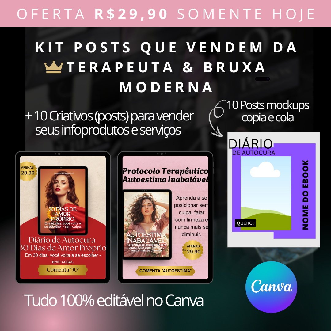 POSTS QUE VENDEM - PÁGINA DE VENDAS - PARTE 1 (1080 x 1080 px)