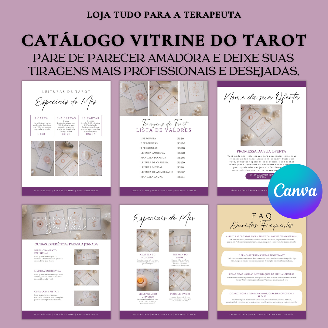CATÁLOGO VITRINE DO TAROT