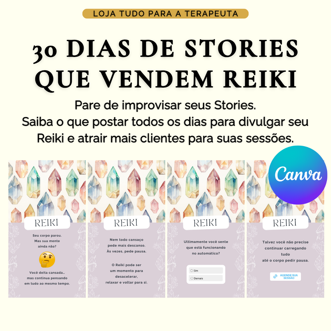 30 DIAS DE STORIES PARA VENDER REIKI